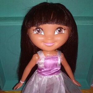 Dora the Explorer 12 in Doll Holiday Flower Girl dress